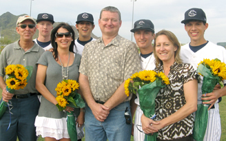 cshs baseball seniors and parents